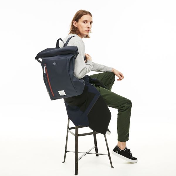 Lacoste L.12.12 Concept Backpack - Batoh Pánské Tmavě Blankyt | CZ-UuMZxx